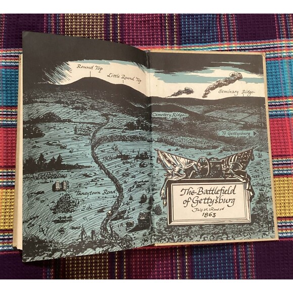 Vintage 1955 We Were At The Battle of Gettysburg Hardcover Book Grosset & Dunlap - Picture 10 of 13